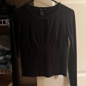 keyhole long sleeved sweater blouse